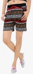 Just4you Multicoloured Printed Shorts women
