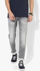 Killer Grey Skinny Fit Mid Rise Clean Look Stretchable Jeans men
