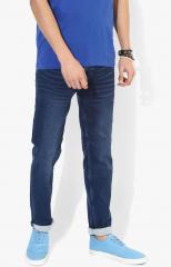 Killer Navy Blue Skinny Fit Mid Rise Clean Look Stretchable Jeans men