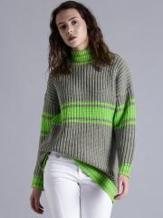 Kook N Keech Grey Self Pattern Sweater women