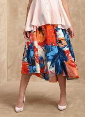 Label Ritu Kumar Multicoloured Printed Flared Skirt women