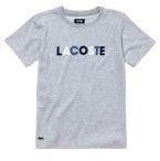 Lacoste Grey Printed Polo T shirt girls