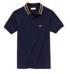 Lacoste Navy Blue Solid Polo Collar T shirt boys