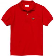 Lacoste Red Solid Polo T shirt boys