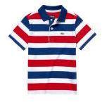 Lacoste Red Striped Polo T shirt boys