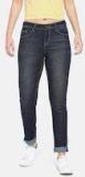 Lee Cooper Navy Blue Annie Slim Fit Mid Rise Clean Look Stretchable Jeans women