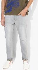 Lee Grey Skinny Fit Low Rise Clean Look Stretchable Jeans men
