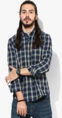Levis Blue Checked Casual Shirt men