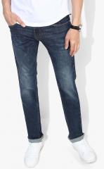 Levis Blue Skinny Fit Low Rise Clean Look Stretchable Jeans 65504 men