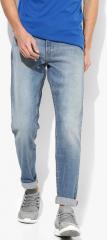 Levis Blue Tapered Fit Mid Rise Clean Look Jeans men