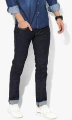 Levis Navy Blue Solid Skinny Fit Jeans men