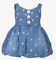 Little Kangaroos Light Blue Casual Dress girls