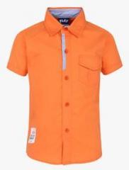 Little Kangaroos Orange Casual Shirt boys