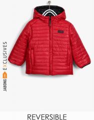 Losan Red Reversible Winter Jacket boys