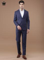 Louis Philippe Men Navy Slim Milano Fit Formal Suit