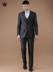 Louis Philippe Navy Solid Single Breasted Ultra Fit Formal Suit men