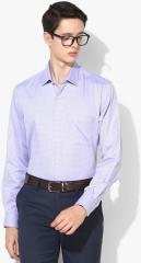 Louis Philippe Purple Checked Formal Shirt men