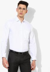 Louis Philippe White Slim Fit Formal Shirt men