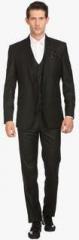 Luxurazi Black Solid Suits men