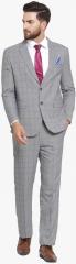 Luxurazi Grey Checked Suit men