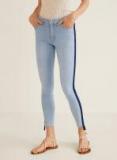 Mango Blue Regular Fit Mid Rise Jeans women
