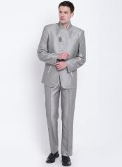 Manish Creations Grey Bandhgala Suit