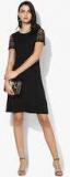 Marks & Spencer Black Solid A Line Dress women