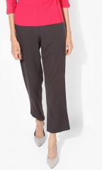 Marks & Spencer Grey Solid Coloured Pants women