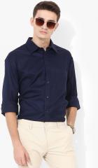 Marks & Spencer Navy Blue Regular Fit Formal Shirt men