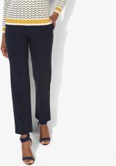 Marks & Spencer Navy Blue Solid Chinos women