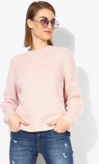 Marks & Spencer Pink Solid Sweater women