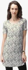 Mast & Harbour Off White Printed Tunic women
