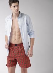 Mast & Harbour Red Checked Boxers men