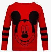 Mickey & Friends Maroon Sweatshirt girls