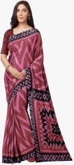 Mirchi Fashion Pink Printed Saree women