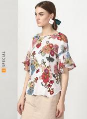 Miss Bennett Boxy Top With Wide Half Sleeves women