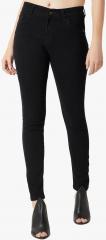 Miss Chase Black Mid Rise Skinny Fit Jeans women
