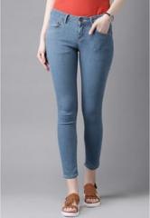 Moda Rapido Blue Mid Rise Skinny Fit Jeans women