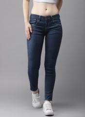 Moda Rapido Blue Regular Fit Mid Rise Clean Look Stretchable Jeans women