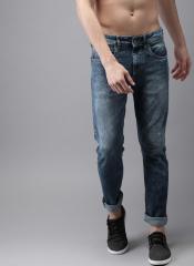 Moda Rapido Blue Slim Fit Mid Rise Clean Look Stretchable Jeans men