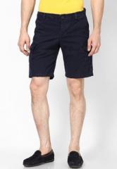 Monteil & Munero Navy Blue Solid Shorts men