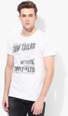 Mushroom Tom Tailor Vintage Print T Shirt