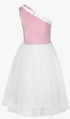 My Pink Closet White Party Dress girls