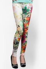 N-gal Abstract Floral Print Leggings women