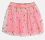 Nauti Nati Pink Sequinned Flared Skirt girls