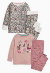 Next Character Applique Snuggle Pyjamas Two Pack girls