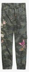 Next Multicoloured Camo Embroidered Utility Trousers girls