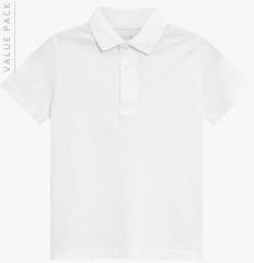 Next Pack Of 2 White Polo shirts boys