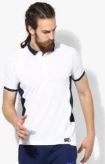 Nike As Em Ts Crkt Hitmark Ss White Cricket Polo T Shirt men