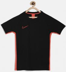 Nike Black Solid Dry Acdmy T Shirt boys